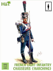 HaT Industries Figures - French Chasseurs Marching 28mm - 28004