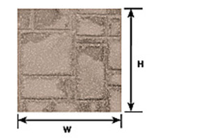 Plastruct - 1:24 Patio Stone Sheet 2Pk - 91593