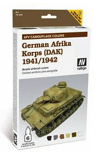 Vallejo Acrylic Paints - Ger Afrika Korps Painting Sys - 78409