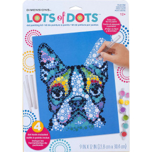 Paintworks Paint by Number - Colorful Dog Dots 9x12 - 91782