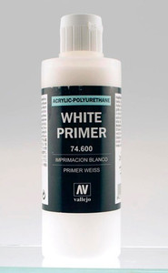 Vallejo Acrylic Paints - White Primer Acry-Poly 200ml 1 - 74600