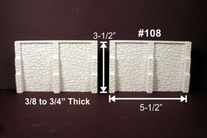 Monroe Models - HO Retaining Wall RandmStne2pk - 108
