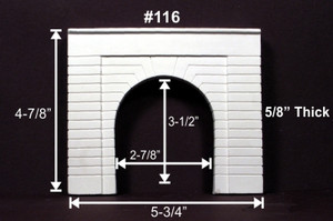 Monroe Models - HO Tunnel Portl GroovConc Sgl - 116