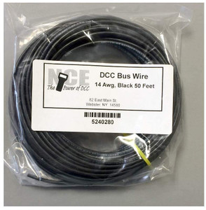 NCE Power for DCC - 14 Awg Dcc Main Bus Wire Blk50 - 280