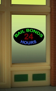 Miller Engineering - O/Ho Bail Bonds Window Sign - 8880