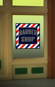 Miller Engineering - Barber Window Sign - 8930