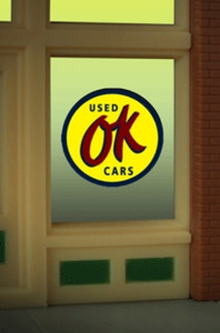 Miller Engineering - Ho/O Ok Used Cars Window Sign - 9065