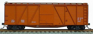 Accurail - Ho 40' Wood Ob Boxcar Data Red - 7099
