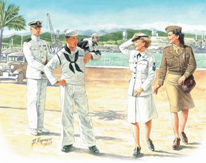 Master Box Limited - Women at War Usn Waves 1:35 - 3556