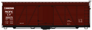 Accurail - Ho 36'Fowler Wood Boxcar Cp - 1155