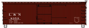 Accurail - Ho 36' Dbl Sht Wood Boxcar L&N - 1305