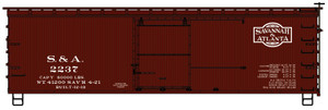 Accurail - Ho 36' Dbl Sht Wood Boxcar S&A - 1309
