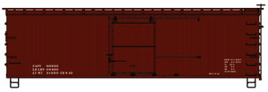 Accurail - Ho 36'Dbl Sht Wood Boxcar Data - 1797