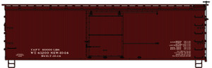 Accurail - Ho 36'Dbl Sht Wood Boxcar Data - 1798