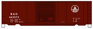Accurail - Ho 40' Ps-1 Boxcar B&O 463572 - 3457