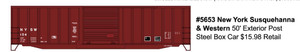 Accurail - Ho 50'Ep Steel Boxcar Nys&W - 5653