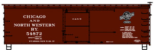 Accurail - Ho 36'DS Wood Boxcar C&NW 54872 - 12321