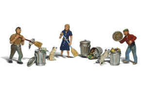 Woodland Scenics - N People & Pesky Raccoons - 2158