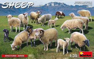 Mini Art Models - Sheep 15pk 1:35 - 38042