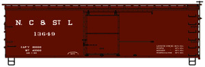 Accurail - Ho 36'Dbl Sht Wood Boxcar C&StL - 1810