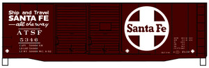 Accurail - Ho 40'Dd Steel Boxcar Atsf - 3635