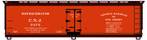 Accurail - HO 40'Wood Refrig Car CNJ - 4854