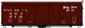 Accurail - HO 36' Fowler Wood Boxcar NKP - 81401
