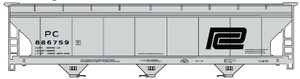 Accurail - Ho Acf 3bay Cvd Hopper Pc - 2100