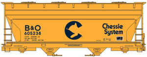 Accurail - Ho 2-Bay ACF Cvd Hopper B&O - 2210