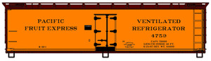 Accurail - Ho 40'Wood Reefer PFE - 4907