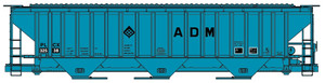Accurail - Ho PS Cvd Hopper ADM - 81143