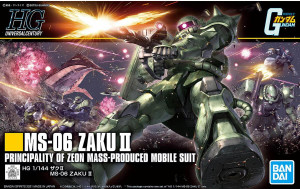 Bandai - Gundam Models - 241 MS-06 Xaku II Mobile Suit Gundam 00 - 2553796