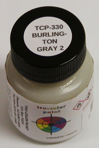 Tru-Color Railroad Paint - Burlington Gray #2 3x7.19 - 330