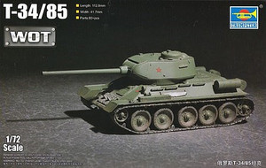 Trumpeter Models - T-34/85 Soviet Tank 1:72 - 7167