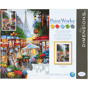 Paintworks Paint by Number - Springtime in Paris PBN 14x11 - 91741