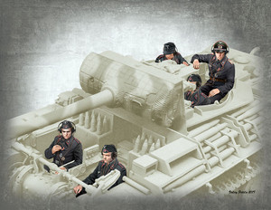 Master Box Limited - German Tank Crew Riders 1944-45 1:35 - 35201 Master Box Limited - German Tank Crew Riders 1944-45 1:35 - 35201