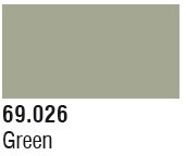 Vallejo Acrylic Paints - Green 17ml 6p - 69026