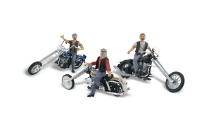 Woodland Scenics - N Bad Boy Bikers - 5344