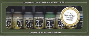 Vallejo Acrylic Paints - Raf Day Model Air Set - 71162