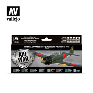 Vallejo Acrylic Paints - Mod Air Imp Jap Navy Colors - 71169