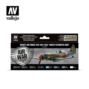 Vallejo Acrylic Paints - Mod Air Soviet Air Force '41-3 Set - 71197