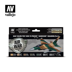Vallejo Acrylic Paints - USAF Post WWII Agressor Squadron Set - 71616