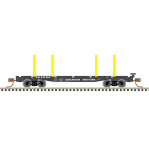 Atlas Model Railroad Co. - N 45'Logging Flat Car BN 633471 - 50006282