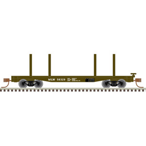 Atlas Model Railroad Co. - N 45'Logging Flat Car Milw 59908 - 50006289