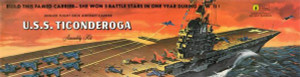 Atlantis Models - USS Ticonderoga Carrier 1:500 - 611