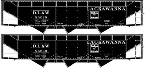 Accurail - Ho 70t Tri Hop Lack 2#Set - 75534