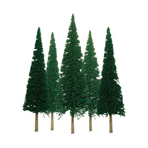 JTT Trees & Shrubs - Pine 1'to 2' Z scale 55pk - 92001