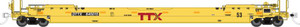 Rapido Trains - Ho Gunderson 53'H-S Well Car TTX 645148 - 401050