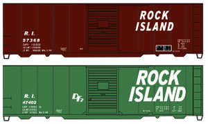Accurail - Ho 40' Steel Boxcars Ri 2p set - 1229