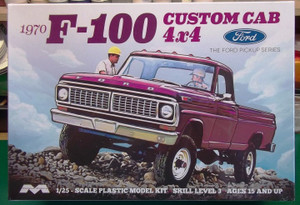 Aurora-Moebius Model Kits - 70 F-100 Ford Custom Cab 1:25 - 1230 Aurora-Moebius Model Kits - 70 F-100 Ford Custom Cab 1:25 - 1230